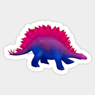 Bisexual Pride Dinosaur Sticker